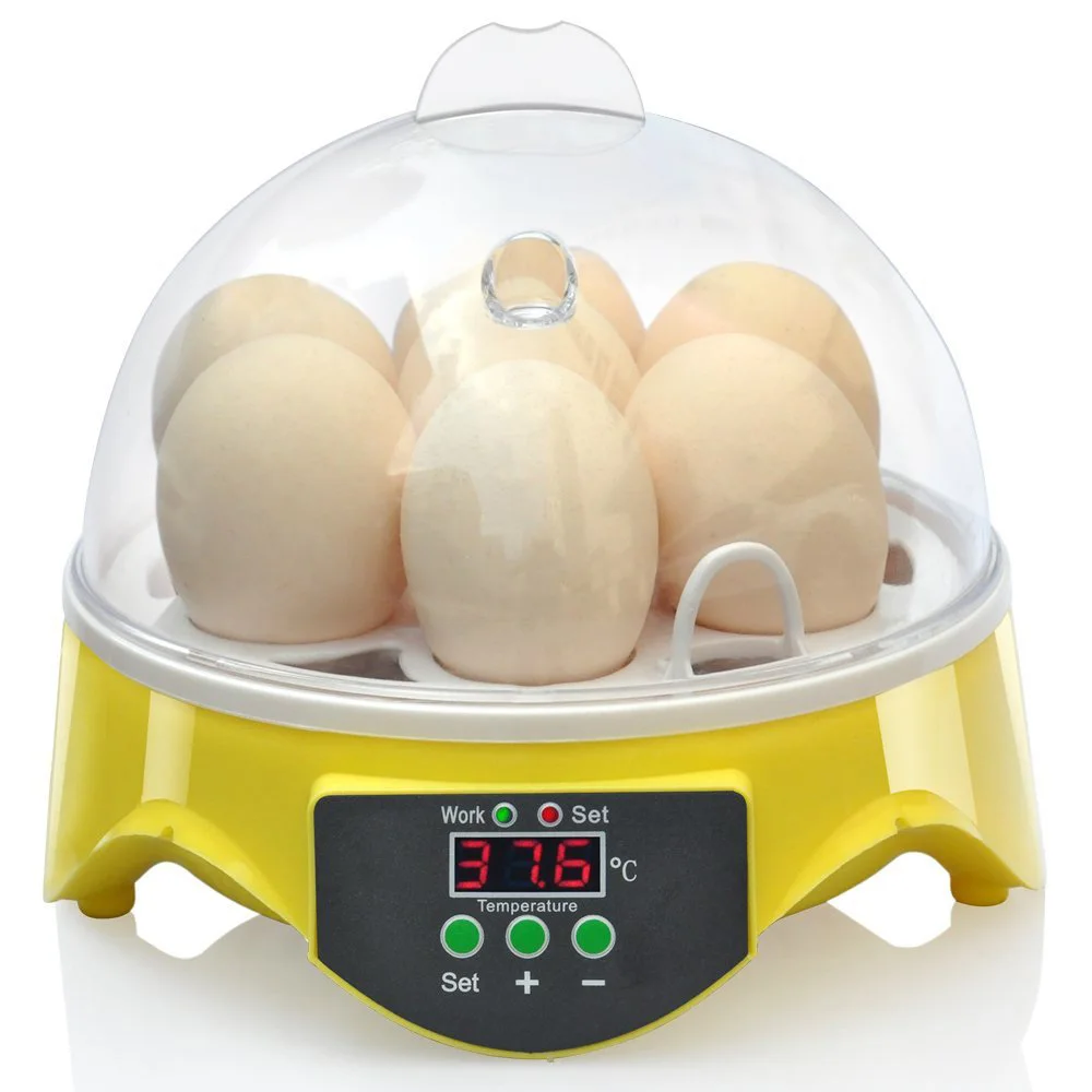 Mini 7 Egg Incubator Poultry Incubator Brooder Digital Temperature Hatchery Machine Hatcher for Chicken Duck Bird Pigeon Mini 7 Egg Incubator Poultry Incubator Brooder Digital Temperature Hatchery Machine Hatcher for Chicken Duck Bird Pigeon