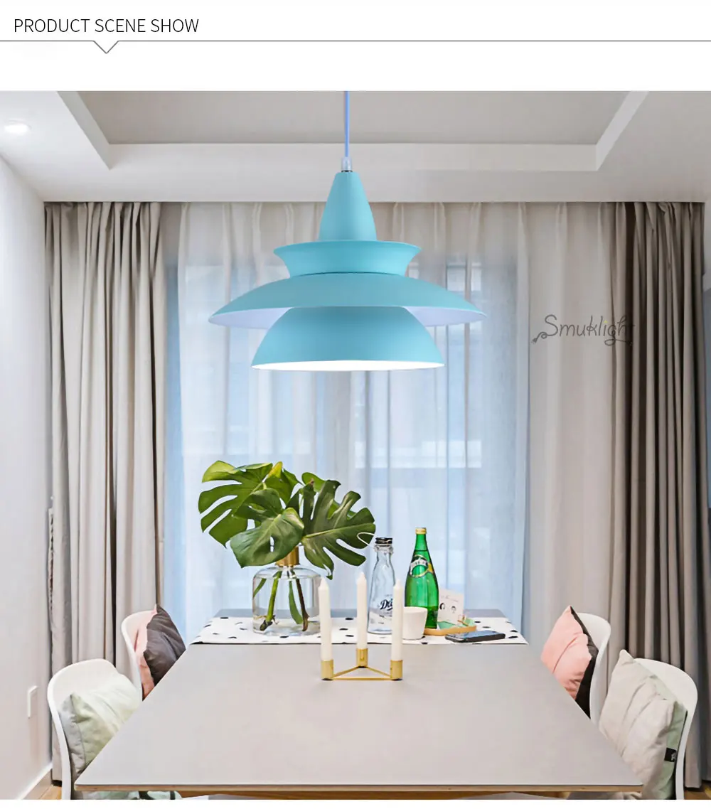 简约吊灯铝材灯具6色_03