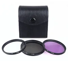 Camera lens filter 62mm CPL UV FLD filter kit for Canon EOS 500D 550D nikon pentax sony camera