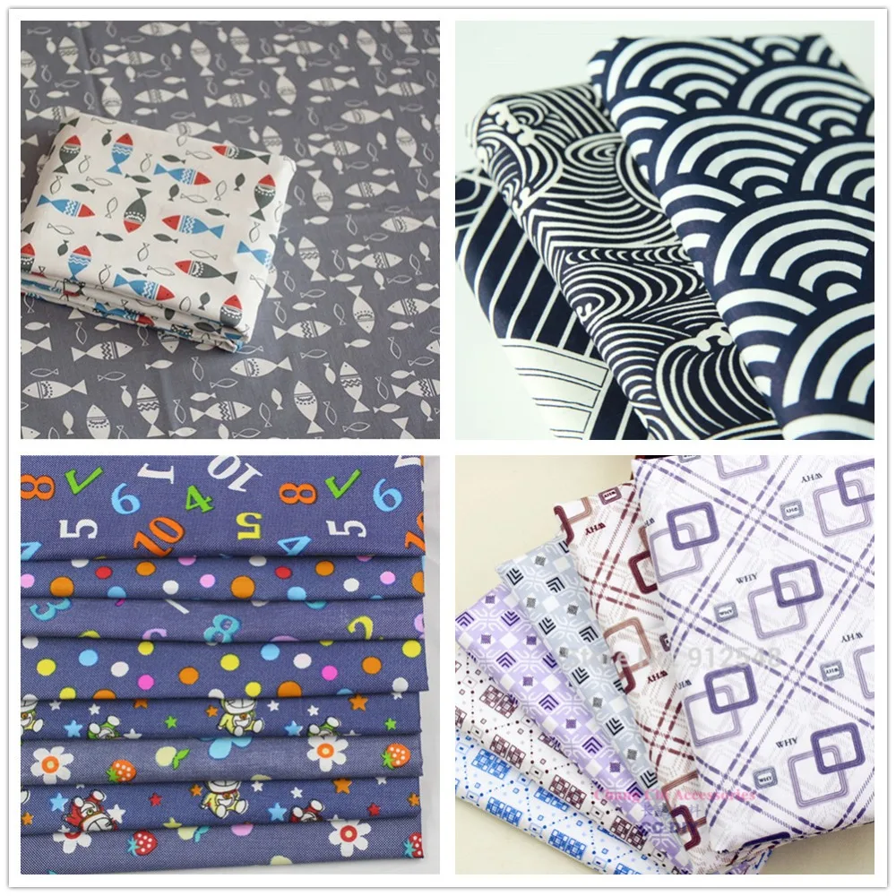 167202-1, 50 см* 50 см 3 цвета Mix Мультфильм серии хлопковая ткань, поделки ручной работы лоскутное хлопчатобумажная ткань, домашний текстиль