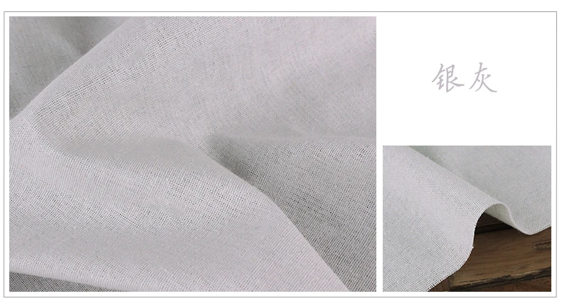 Мягкий Лен Хлопок Ткань органический материал чистый натуральный лен камбрик эко Сделай Сам одежда Лоскутная Ткань 150x50cm