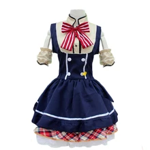 New Blue French Maid Dress font b Women b font Sweet Lolita Dress font b Anime