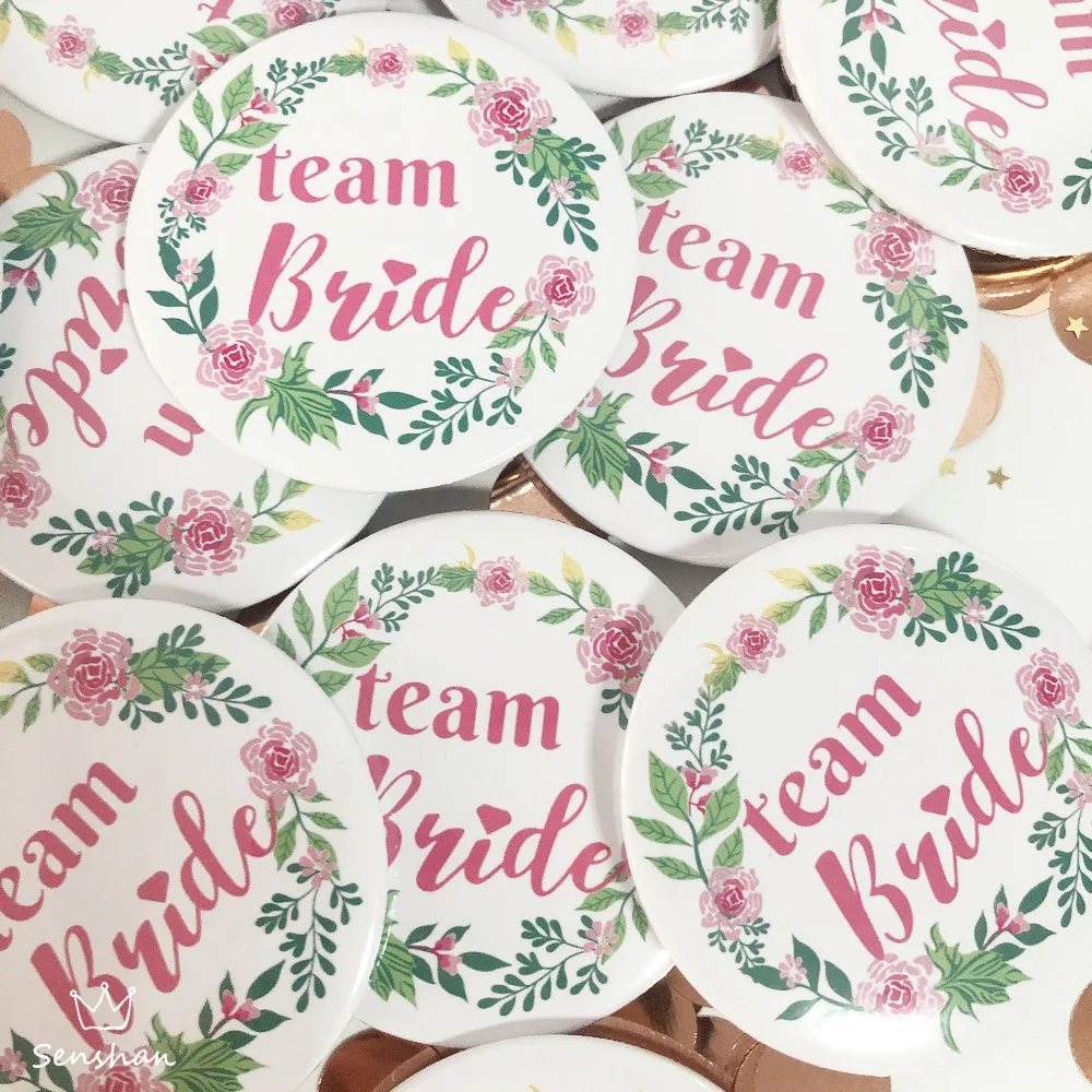 Wedding Supplies Wedding Party Hen Wreath Team Bride To Be Badge Bride Garland Badge Wedding Party Decoration Bride Badge qq079 (10)