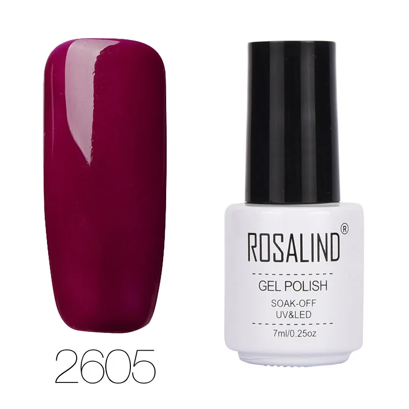 RC2605 ROSALIND гель лак для ногтей набор Гибридный все для маникюра 7 мл цвета полуперманентный УФ лак для ногтей - Цвет: RC2605