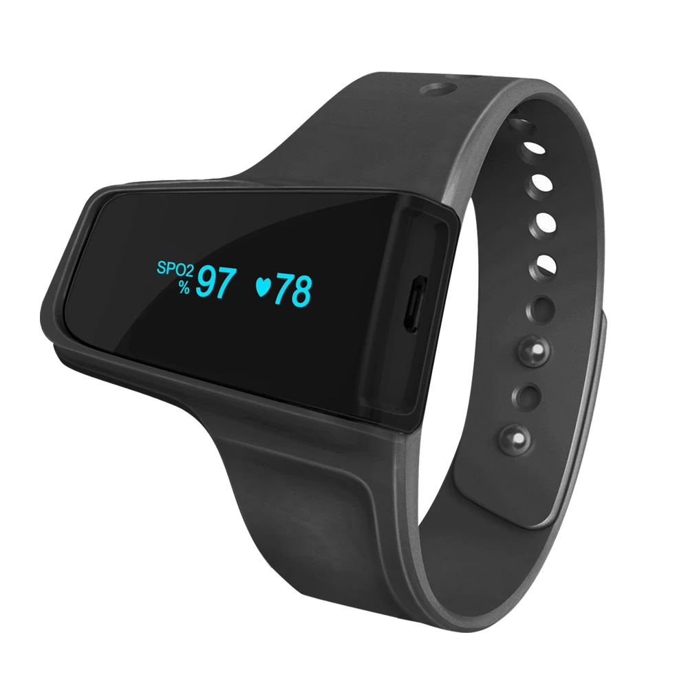

Sleep Tracker Oxygen Monitor Vibration Alarm for Snore Apnea Bluetooth Wrist Pulse Oximeter Overnight Oxygen Saturation Level