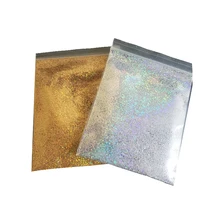 0,2 мм 10 г золотистый, серебристый, цвета алмаза голографический блеск Радужный Блеск, свободный блеск, УФ гель для ногтей пигмент тонкий блеск CSF65743