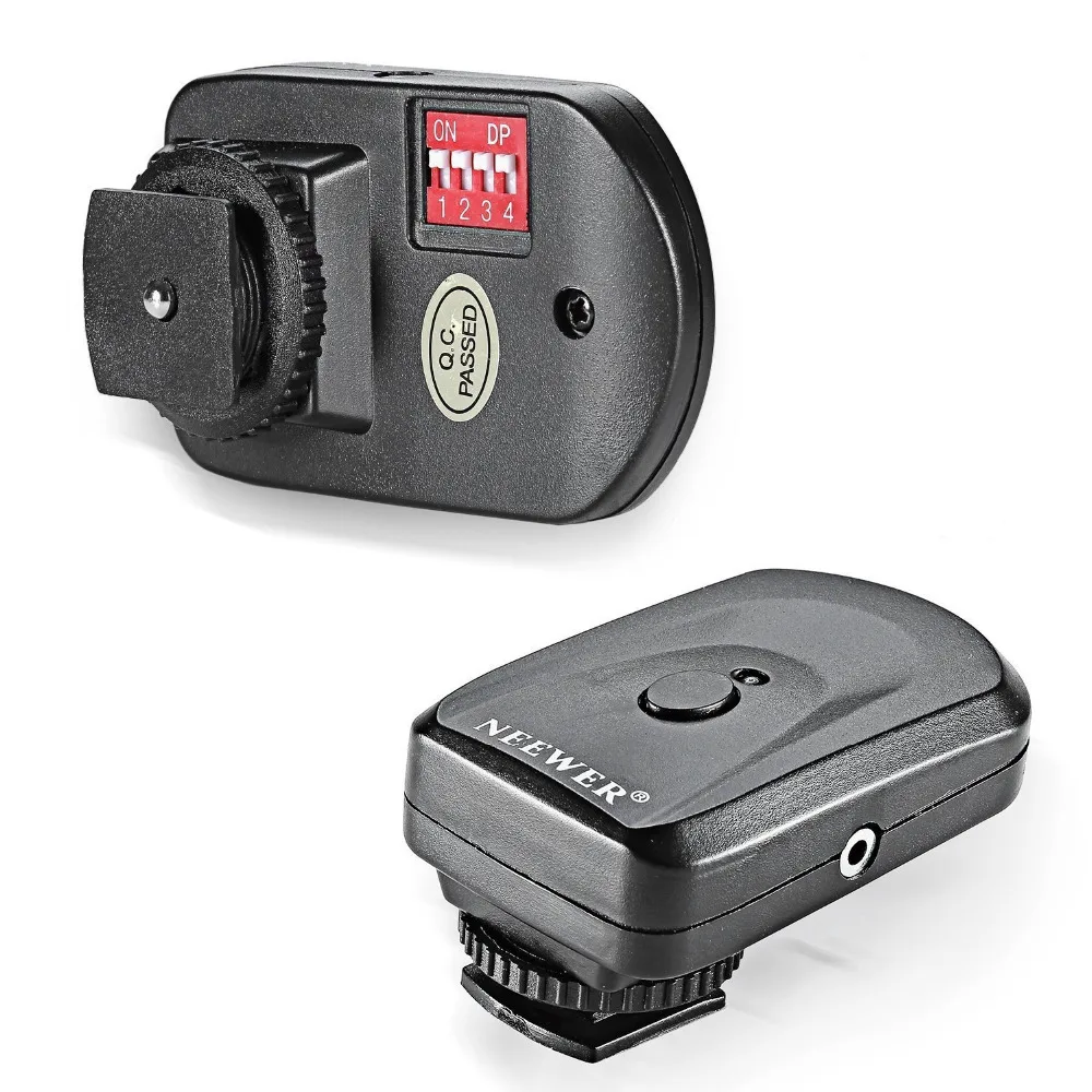 Disparador de Radio remoto inalámbrico de 16 canales Neewer con receptor de PC para Canon/Nikon/Yongnuo Flash/otros con universal zapato caliente