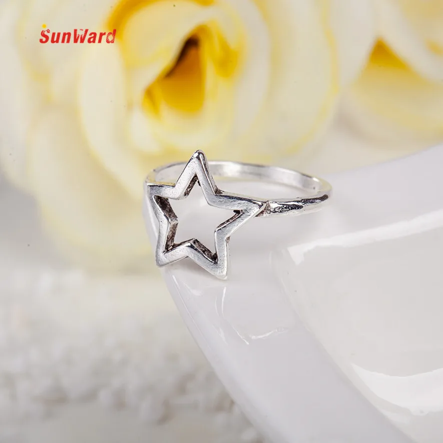 

OTOKY Silver Ring Mid Midi Above Knuckle Ring Star Moon Five-pointed Star Women Engagement Fashion Jewelry Rings 1 pc