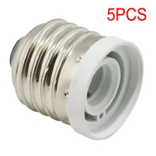 5-Pack Light Bulb Socket Adapter Medium Base E26 to Candelabra E12 Screw Reducer