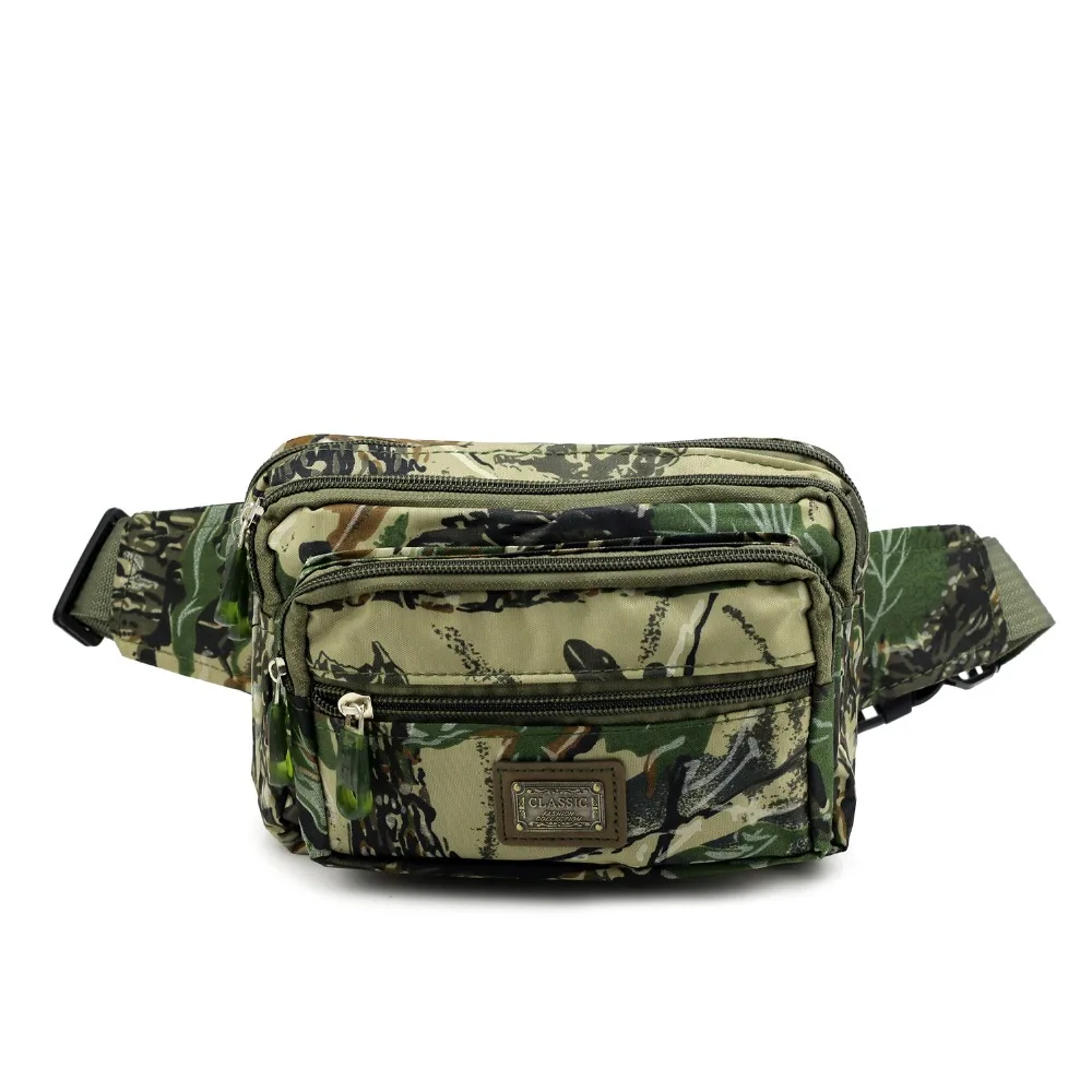 2016 fashion camouflage waist bag fashion men nylon bags 507in Waist