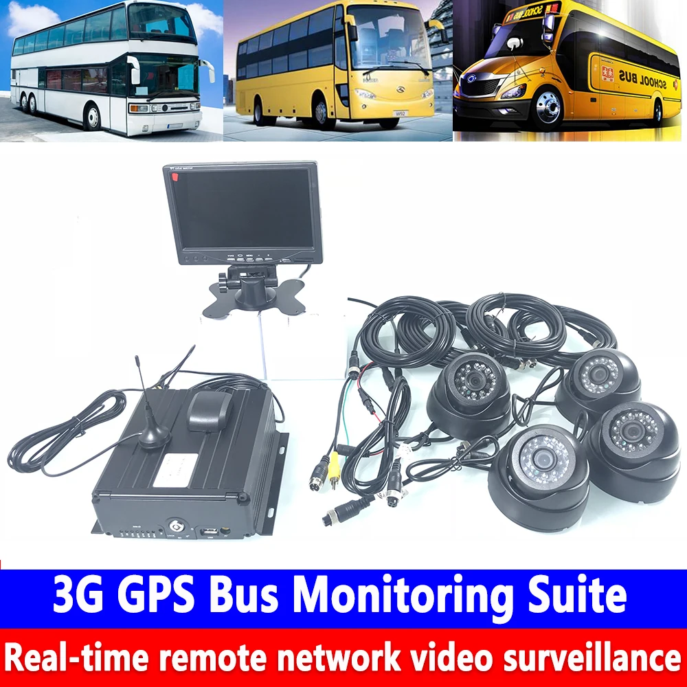 

Real-time remote network video surveillance 3G GPS bus monitoring kit Concrete truck / transport vehicle / sanitation truck