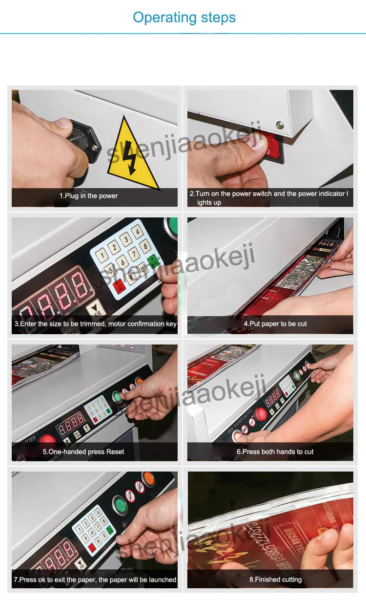 110 v/220 v 450VS+ автоматический CNC электрическая машинка для стрижки Бумага автомат для резки триммер для бумаги 4 см с тяжелым основанием, из Бумага машина для резки бумаги