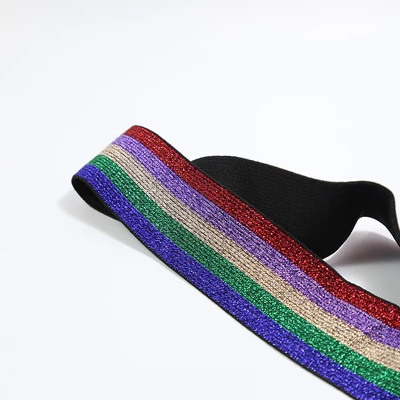 3M Multicolor stricken elastische Band Nähen Trim Taille Band Kleid Zubehör