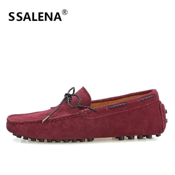

Fashion Soft Leather Moccasins Men Slip On Boat Shoes Loafers High Quality Round Toe Flats Shoes Driving Shoes AA20368