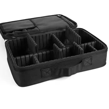

Portable Travel Makeup Storage Bag For Women Professional Partition Detachable Cosmetic Organizer For Make Up Brushes Toiletries