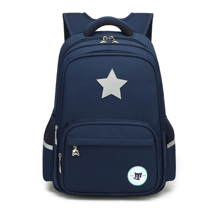 Детские школьные рюкзаки для девочек и мальчиков, ортопедический рюкзак, Детские рюкзаки, школьные сумки, детский школьный рюкзак, ранец mochila - Цвет: Navy small