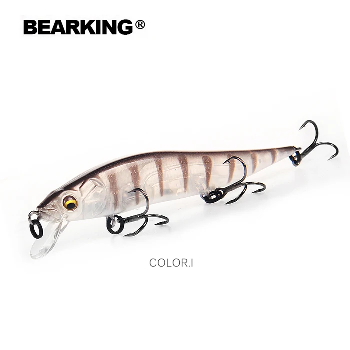 hot Bearking perfect action 12different colors fishing lures,98mm/10g, sp minnow 12 different colorful color,free shipping - Цвет: I