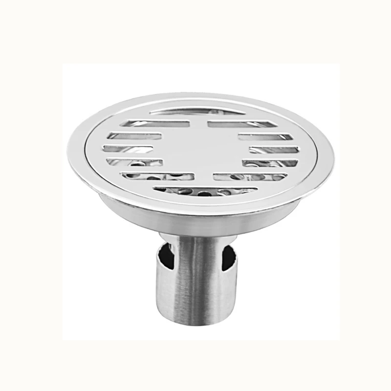 

1pc 304 Stainless Steel Deodorant Round Floor Drain 11.5cm Bathroom Sewer Bathroom Washing Machine Floor Drain