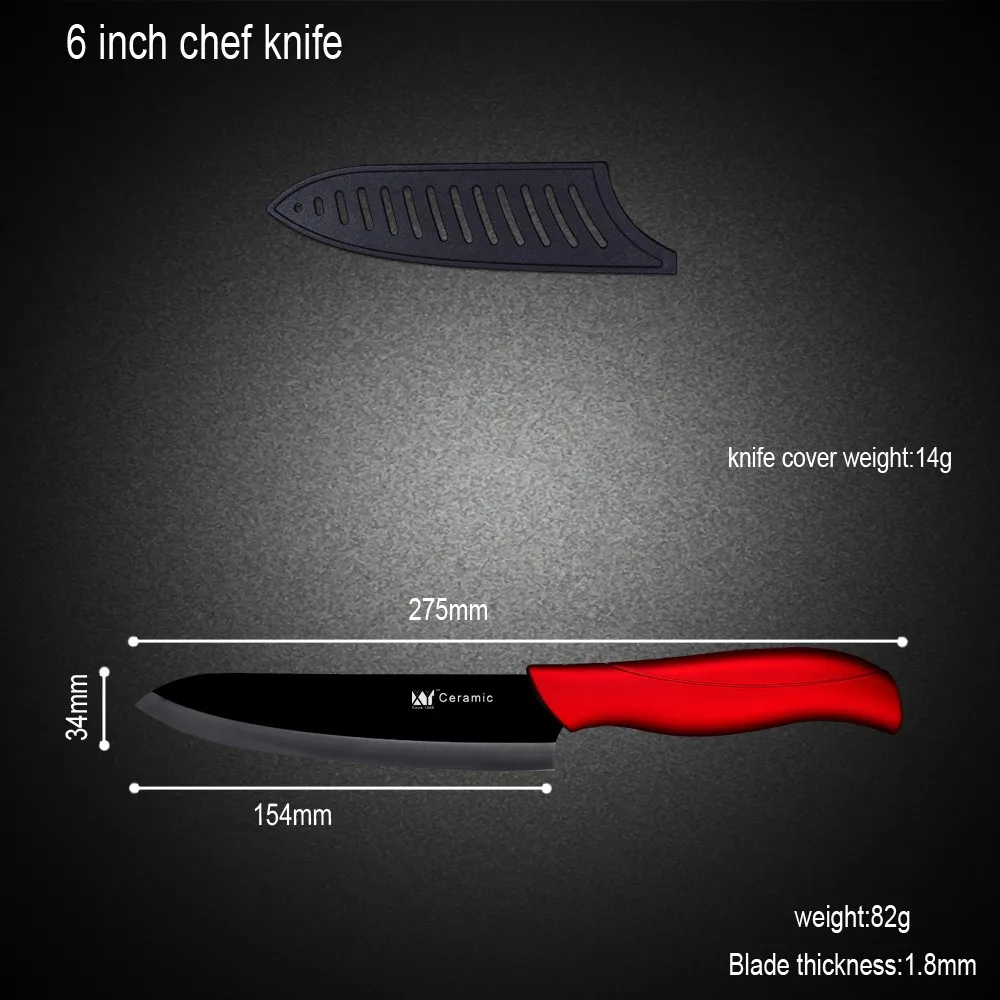 Набор керамических ножей высокого качества " 4" " 6" для очистки овощей, кухонный нож шеф-повара с черным лезвием, Лучшие ножи для кухни, распродажа