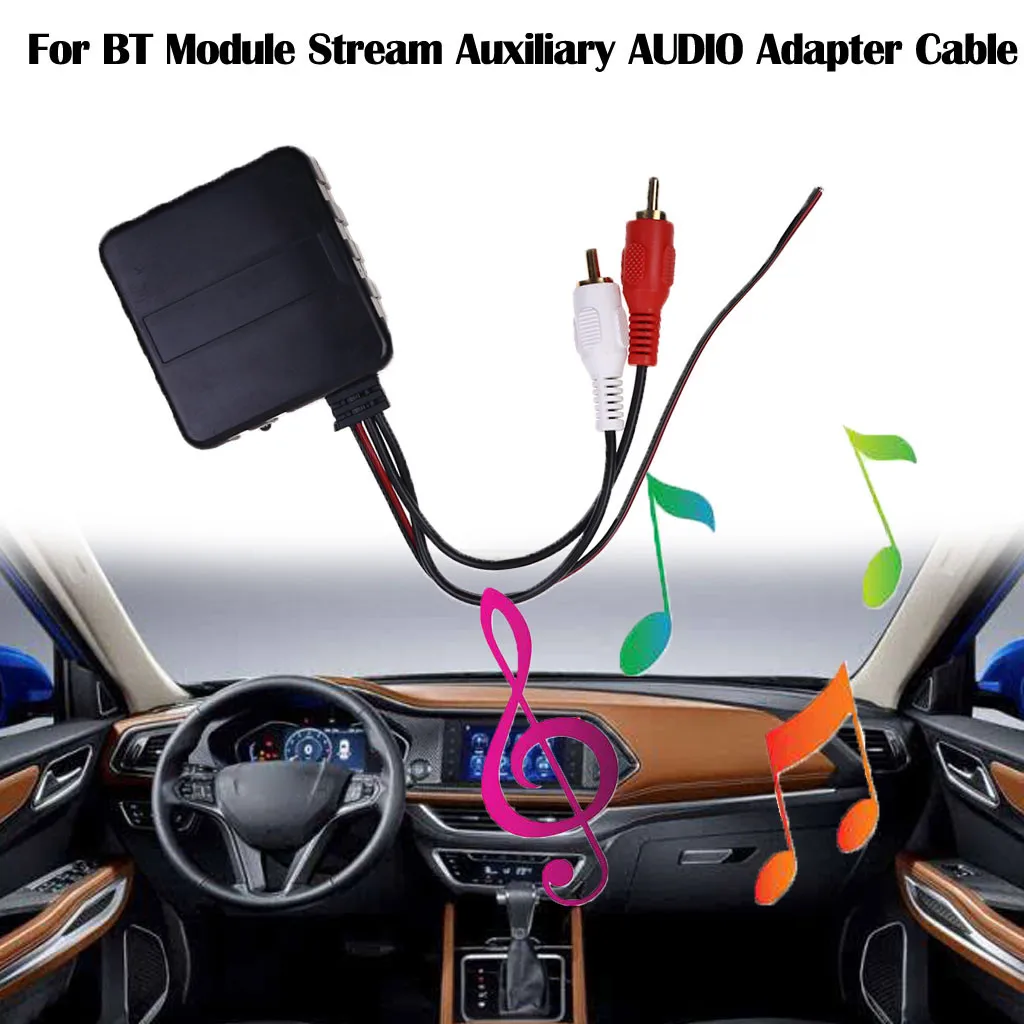 Car Eletric Accessories Music Module Stream Auxiliary AUDIO Adapter Cable 2RCA Interface Parts For auto 2019 600mA 4.5V ~14.6V | Автомобили