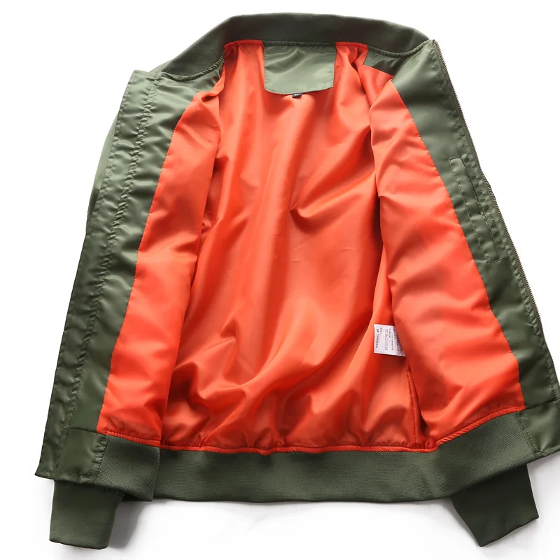 Куртка-бомбер для мужчин Air Force пальто весна/осень одежда в Военном Стиле мужские с резьбовым воротником ветровки летные куртки