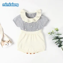 Cheap Baby Bodysuits Short Sleeve Newborn Bebes Girl Body Tops Fashion Toddler Kids Knitted Jumpsuits Children Outfits Infant Coverall Cheap Baby Bodysuits Short Sleeve Newborn Bebes Girl Body Tops Fashion Toddler Kids Knitted Jumpsuits Children Outfits Infant Coverall