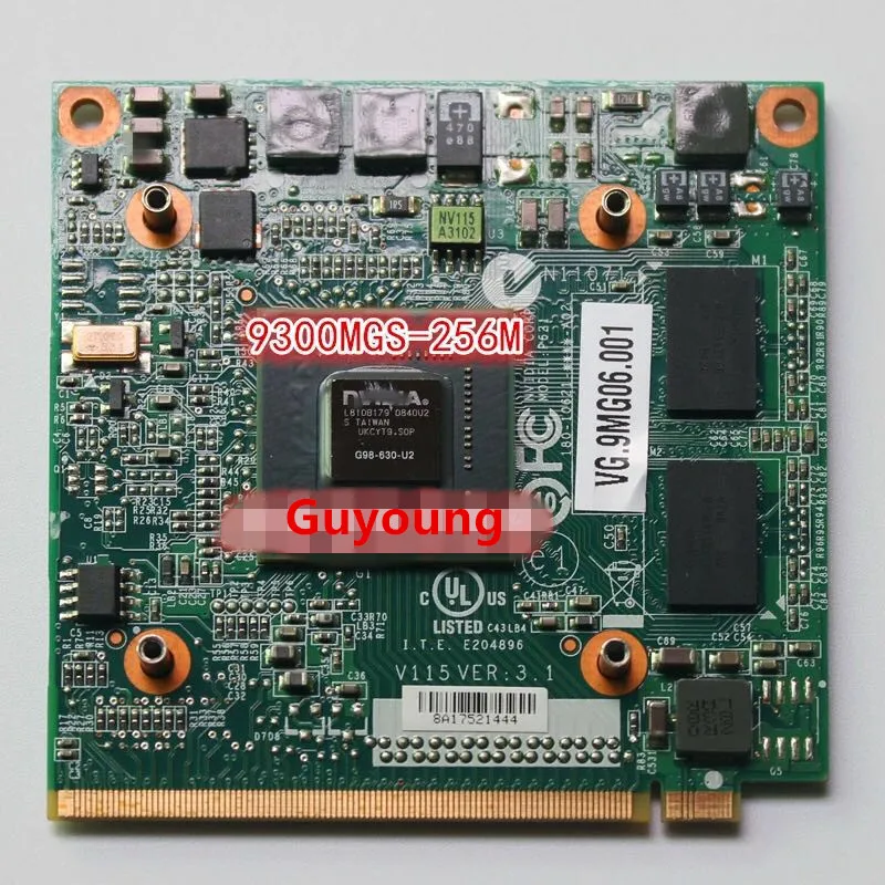 Для Acer Aspire 4730 4930 5930 6930 4630 7730 графическая VGA Видеокарта для GeForce 9300M GS 9300MGS MXM II DDR2 256