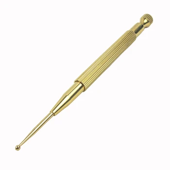 

flexible Brass Copper Ear Massage Acupuncture Probe Acupoint Detecting Pen probe Stick Massager