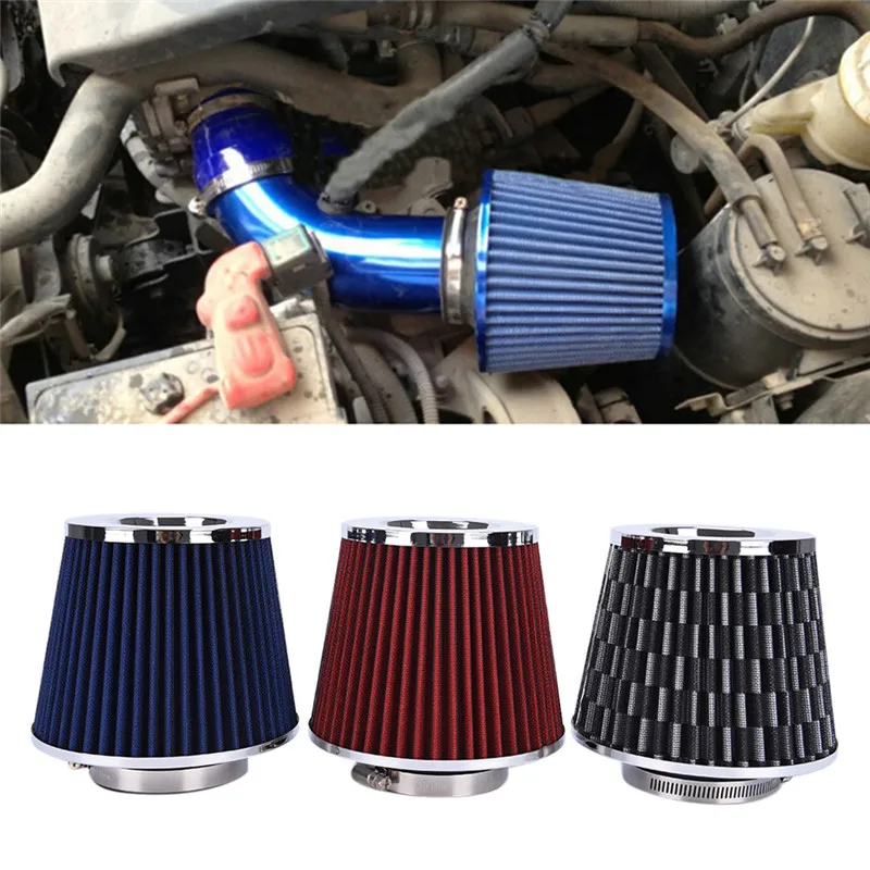 SUV air intake filter Motor Car Cold Air Intake Cone Flow