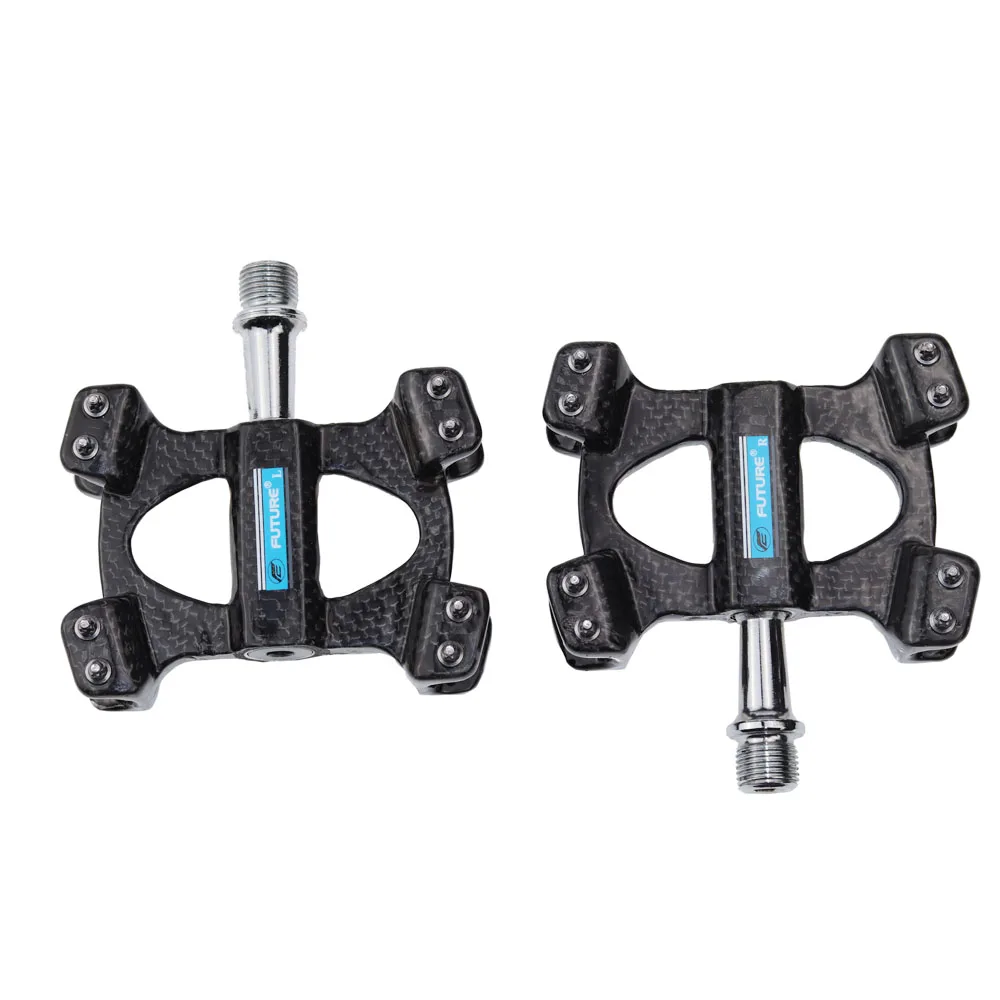 

Taiwan Future Blue Color Prevent Slipping Nail Full Carbon Bike Pedals MTB Carbon Pedal