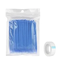 Ватные палочки 100 шт одноразовые материалы зубные аппликаторы для губ ресницы Кисть для ресниц штукатурка с пластырем разгрузка хлопок медицин