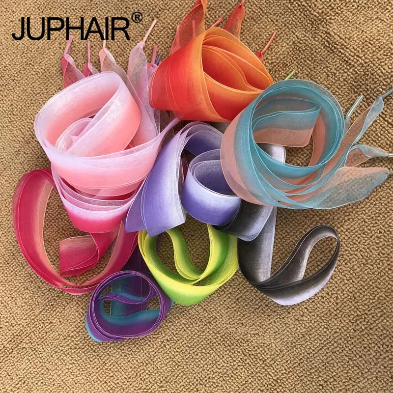 

1 Pair Special Laces Shoelaces Personality Style Canvas Shoelaces Gradient Silky Transparent Beautiful Transparent Laces Leisure