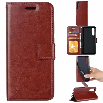 

100pcs/lot freeshipping Crazy Horse Wallet Leather stand Case For Huawei P30 Honor 10 lite P smart 2019