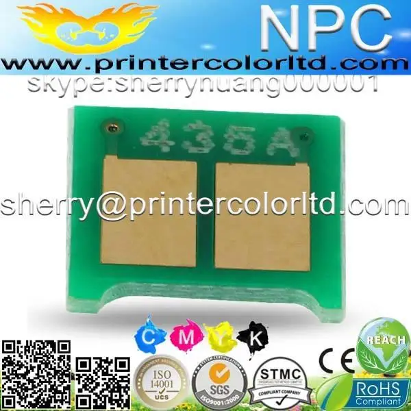 

laserjet printer new cartridge toner refill kits smart chip for HP CB436A Toner chip for HP P1505 M1120 M1522 36A reset chip