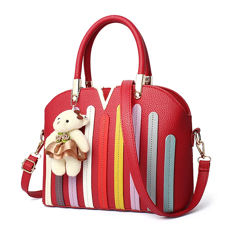 Women Bag 2017 New Bags Women 's Korean Stereotypes Fight Color Fashion Handbags Wild Leisure Messenger Shoulders Handbag
