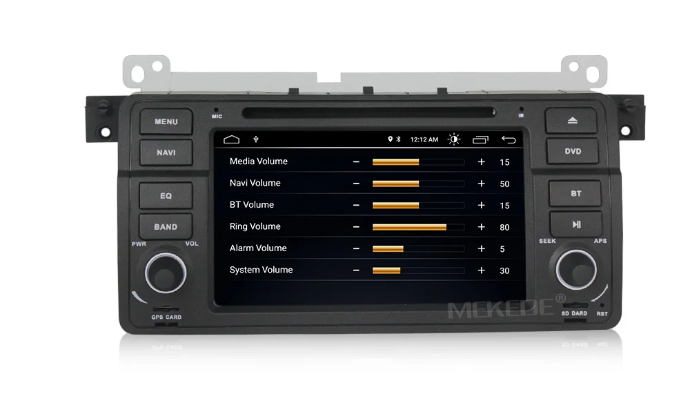 Perfect Android8.1 car audio gps player for BMW E46 3 Series M3 1998-2006 with dvd player radio ipod rds support swc tpms 17