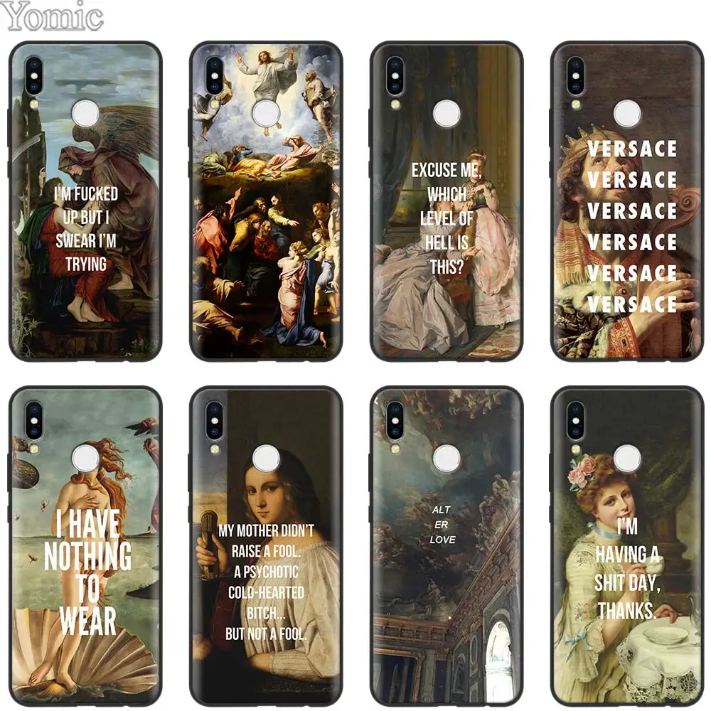 

Classic Art Memes Quotes Silicone Case for Xiaomi Redmi 5 6 7 Note 5 6 7 Pro S2 GO Mi Play 8 Lite 9 A2 Lite Black Soft Case