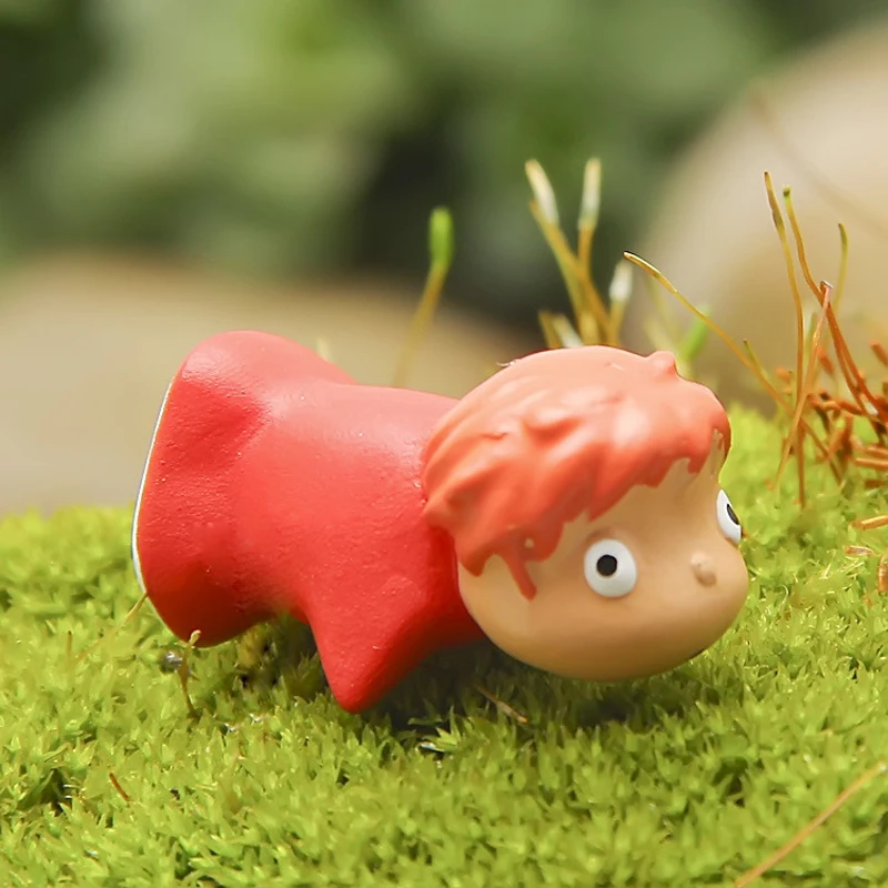 1 шт. Ponyo на DIY смолы аниме Клифф фигурка орнамент в виде фигур Коллекция Модель игрушки