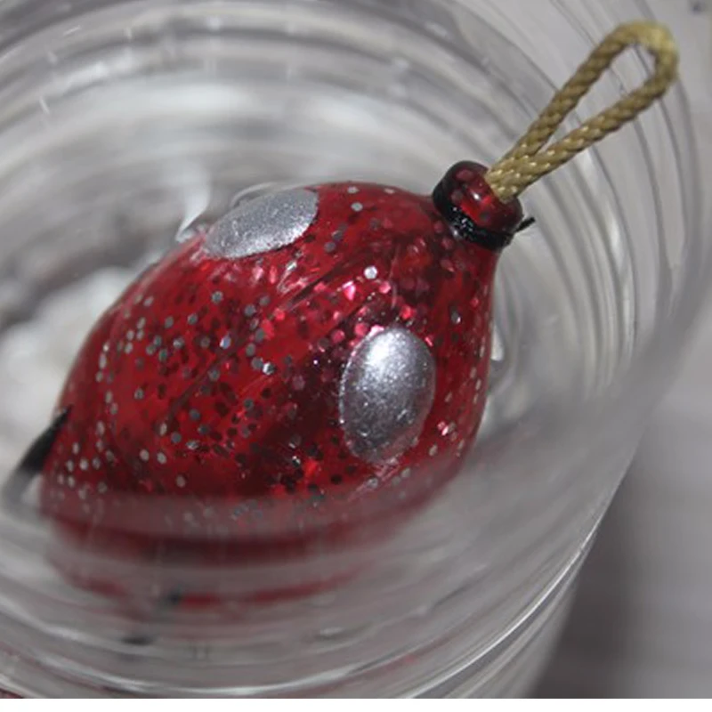 

Fishing Frog Lure 5cm/12g Upgrade Version Japan Blood Groove Barbed Hook Artificial Egg Lures Lot 5 Pieces Gift Case