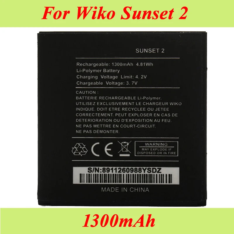 Для Wiko Sunset 2 Battery Sunset2 AKKU батарея 1300mAh | Мобильные телефоны и аксессуары