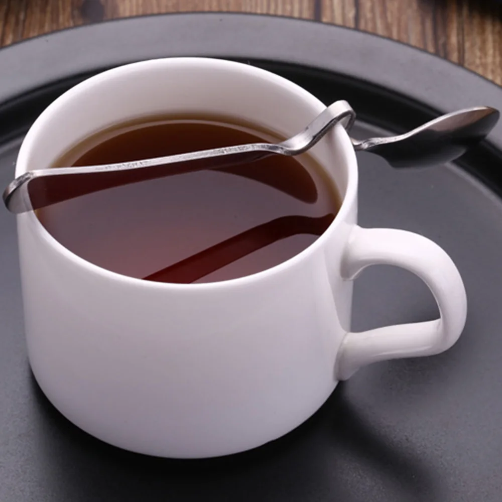 1pc Creative Coffee Spoon Stainless Steel Long Handle Milky Tea Coffees