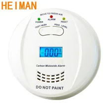 HEIMAN независимый детектор угарного газа Co сигнализация 3V батарея работает ЖК-дисплей HM-723ESY