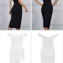 Белый совместный купальник платье Лето Осень пикантные вечерние Bodycon женская одежда оптом платье HL+ костюм