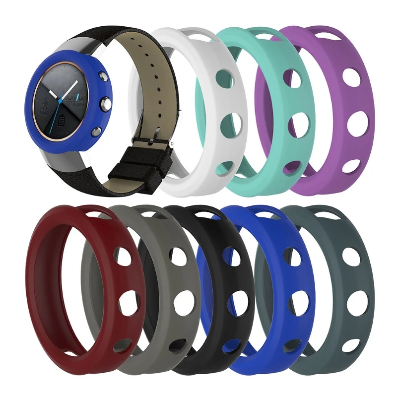 

OOTDTY New Hot Shock-proof Sport Soft Silicone Protector Cover Case Shell For ASUS ZENWATCH 3 2018 High Quality