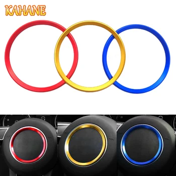 

KAHANE Car Styling Steering Wheel Decorative Circle Cover Sticker Trim For Audi A1 A3 A4 A5 A6 A8 S3 S4 S5 S6 S7 S8