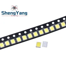 Chip de luz LED de alto brillo, 100 Uds., 21-25 LM, Blanco/Blanco cálido, 2835 SMD, 0,2 W