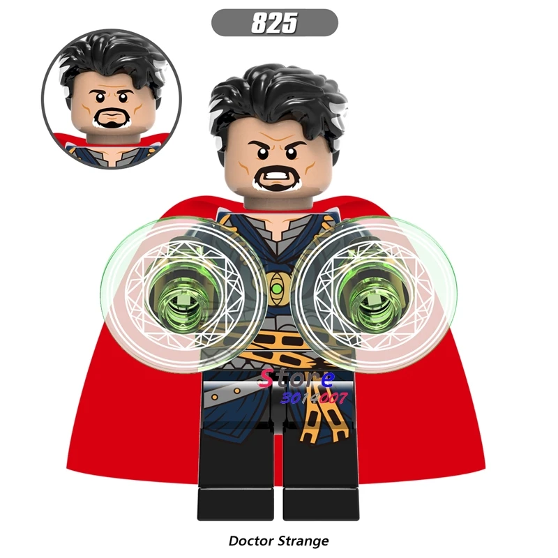 Single Marvel Avengers Infinity War Iron Man Doctor Strange figure Captain America Spider-Man building blocks toy for children
