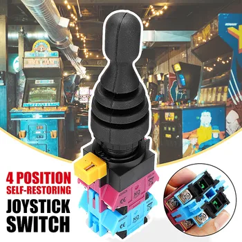 

22mm 4NO 4 Position Waterproof Self-restoring Momentary Monolever Joystick Switch HKD-FW24 For Game Console