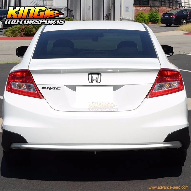 Для 2012-2013 Honda Civic 9Th Gen H стильный, для заднего бампера губ разветвители крышки Spats PU
