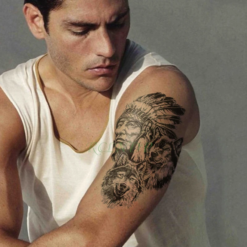 

Waterproof Temporary Tattoo Sticker mysterious Indian wool tatto flash tatoo fake tattoos for men women